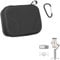 LHPHEIX for DJI OSMO Mobile 7P Case,Storage Bag for DJI OM 7P Combo,Mat PU Waterproof Portable Travel Case for OSMO Mobile 7P Gimbal,Multifunctional Module and More Accessories(Black)