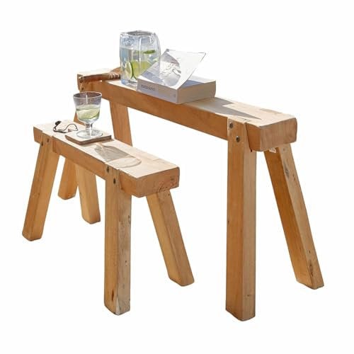 Loberon Bank 2er Set Gravinard, braun