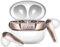Cuffie Bluetooth, Auricolari Bluetooth 5.4, HiFi Stereo Cuffie Wireless con 4 ENC Mic, 40 Ore, IP7 Impermeabili Cuffie Senza Fili, Cuffiette USB C, Auricolare bluetooth per Android/iOS, Oro Bianco