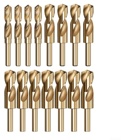 Kobalt-Bohrer, kleiner Schaft, 21 mm bis 35 mm, für Holz und Metall, mit präziser CNC-geschliffener Schneide und sicherer Schaftklemme (34 mm)