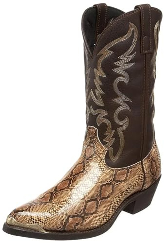 DSFIHJO Stivali da cowboy uomo con motivo a serpente, fatti a mano, stivali a metà polpaccio, retrò a punta, taglie forti 38-48, scarpe unisex Botas