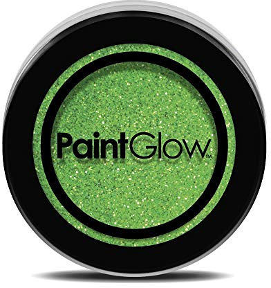 NEON UV GLITTER Shaker Eyeshadow Face Body Nail Fixing Gel Paint Glow (MINT GREEN)