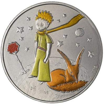 Monnaie de Paris Mini-MÉDAILLE COLORIZEE Petit Prince Fleur & Renard