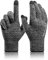 Handschuhe Herren Winter, TRENDOUX Touchscreen Rutschfester Griff - Elastische Manschette - Stricken Material - Dünne Thermohandschuhe Warm für Handy Autofahren, Winterhandschuhe Damen- Schwarz Grau M