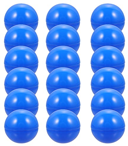 Amosfun 25 Stücke Farbe Bier Pong Bälle Waschbar Kunststoff Tischtennisball Farbe Bälle 40mm Durchmesser for Urlaub Abschluss Party Deko (Blau)