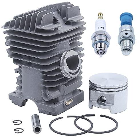 Adefol 49MM Chainsaw Cylinder Piston Kit for Stihl MS390 MS290 MS310 029 039 Replacement Parts with Spark Plug Decompression Valve for 1127 020 1216