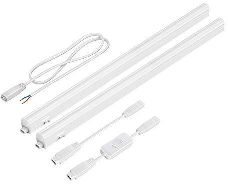 parlat LED Unterbau-Leuchten Rigel, je 57,3cm, mit Schalter (warmweiß, 16,21W, je 790lm, 130°) 2er Set