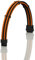 LINKUP - AVA 30cm EPS 8 Pin (4+4) CPU ATX Motherboard PSU Power Supply Braided Sleeved Custom Mod PC Extension Cable w/Combs | Strong & Stiff Design | Single Pack | 300mm - OrangeBlack