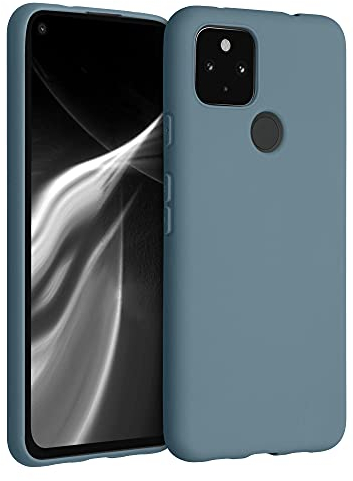 kwmobile Hülle kompatibel mit Google Pixel 4a 5G Hülle - weiches TPU Silikon Case - Cover geeignet für kabelloses Laden - Arctic Night