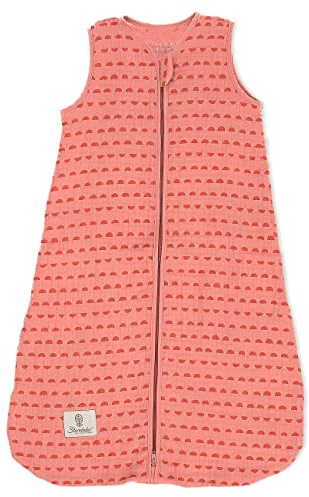 Sterntaler Baby Mädchen Schlafsack Baby Musselin Schlafsack Stay True to Nature - Babyschlafsack, Pucksack Baby, waschbar - Bio - koralle, 70cm