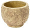 Creative Co-op Pot de Fleurs, 52% Sable, 48% Ciment, Beige, 22,9 cm (L) x 22,9 cm (l) x 17,8 cm (H)