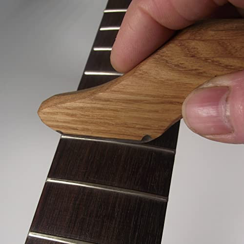 Chris Alsop Guitar Fret Crowning File. 2.5mm Diamond File with Oak Handle