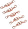 GIVBRO Magnetic Lobster Clasps Jewelry Extender Bracelet Necklace Accessories for DIY Craft Rose Gold, 5pcs (7mm Diameter)