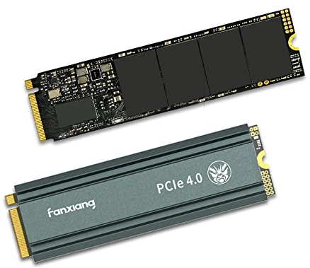 Nvme SSD M.2 2280 1TB Interne Festplatte mit Kühlkörper PCIe 4.0, 5000MB/s Lesen, 4500MB/s Schreiben, für Gaming, Videoschnitt, Kompatibel mit Desktop, Spielekonsole (S660)