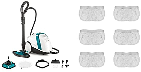 Polti Nettoyeur Vapeur Smart 100T, Autonomie Illimitée, 4 Bar, 9 Accessoires, Tue 99,99% des Virus, Germes et Bactéries, Compatible avec Vaporetto Smart, Handy, Pocket, Diffusion, Lux