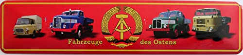 Schild Blechschild Strassenschild Fahrzeuge des Ostens DDR Barkas B1000 IFA W50