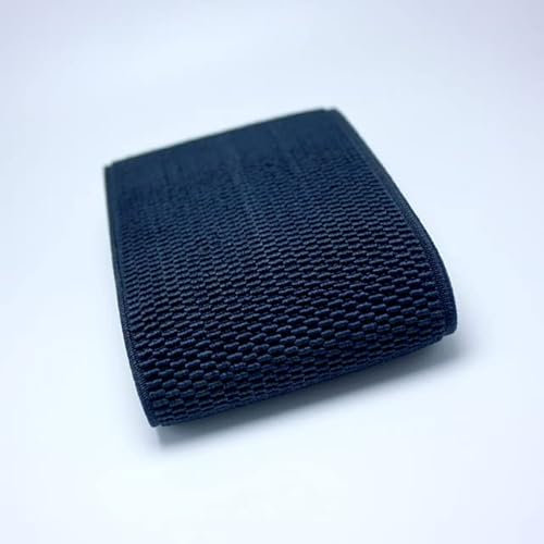Bandas elásticas de granos de maíz de 7,5 CM de ancho/accesorios de ropa de costura/banda elástica/banda de goma-azul marino,75mm,1M