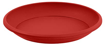 Soucoupe Cancun Ø 30 cm pour pot Cancun Ø 40 cm - Rouge rubis - Eda