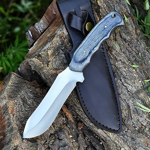 Jagdmesser Outdoor Messer Camping 440A Stahl Handgefertigt Rostfrei MAQ2050