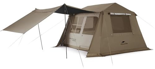 Naturehike Village Instant Tent, 4 Person 8 Person Camping Tent with Full Rainfly, Waterproof Large Cabin Tents for Car Camping