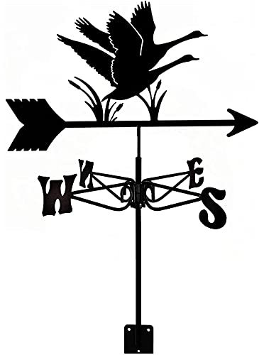 Girouette girouette Outils de Mesure Kits d'indicateurs de Direction du Vent en Acier Inoxydable girouette sur Piquet de Jardin adaptée aux Produits métalliques d'extérieur