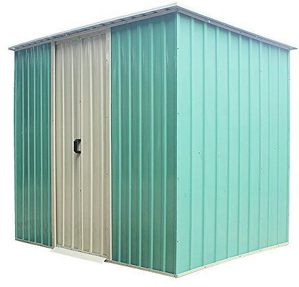 6X4',8x4',8x6',8x8',8x10' Heavy Duty Metal Garden Shed Storage Garage House Outdoor Green Color (8x4')