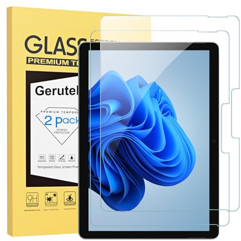Gerutek [2 Piezas Protector Pantalla para Microsoft Surface Go 4 2023/Go 3 2021/Go 2 2020/Go 2018, (10.5/10 Pulgadas), 9H, Antiarañazos, Antihuellas, Sin Burbujas, Cristal Templado para Surface Go 4