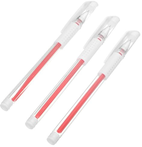 MAGICLULU 4 Stück Wasserfeste Hautmarker Stifte Aus Robustem Mikroplastik Präzise Augenbrauen Mapping Stifte Für Permanent Make up Tattoo Piercing Professionelle Positionierung Rot