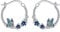 Schmetterlings Ohrringe für Damen - 925 Sterling Silber Huggie Creolen, Blumen Schmuck, Geschenke für Mutter und Tochter