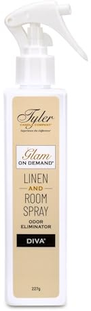 Tyler Candle Company - Spray On Demand - Diva fragrance - 227g / 8oz, Clear