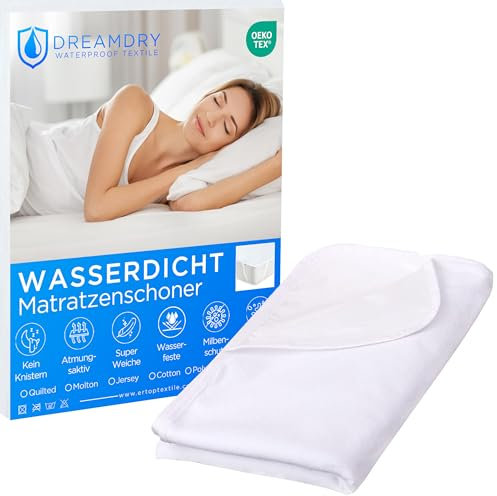 Dreamdry Matratzenschoner 90 x 200 - Inkontinenzunterlage waschbar, Matratzenauflage, Matratzenschoner wasserdicht, Matratzenschoner 90x200cm
