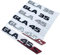 ALMVIS 2017 Schwarze Silberne Buchstaben GLA35 GLA45 GLA45S Turbo 4matic+ Emblem passend for Mercedes passend for Benz AMG Kofferraum hinten X156 Logo-Aufkleber Auto-Logo-Aufkleber(Glossy Black,A M G
