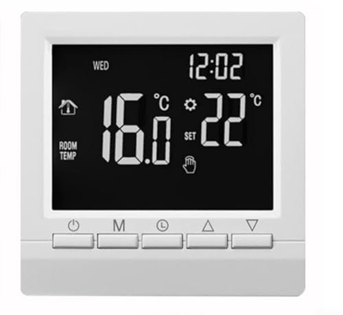 JINSBON For Tuya Wifi Programmable Smart Thermostat Wall-mounted Boiler Controller LCD Touchscreen App Remote Control(3A)