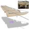 Tenda avvolgibile a scomparsa con kit di montaggio per pergola, anti UV, colore beige 55