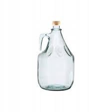 Green Hobby Botella 3L con tapón de rosca + tapón + tubo de fermentación, globo de cristal, botella de cristal, galón