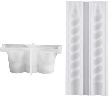 Silikonform für Kerzenständer aus Gips, Schleife, Ornament, Heimdekoration