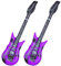 2 Stück Aufblasbare Gitarre,Luftgitarren zum Aufblasen,Luftgitarre,Auf zum Karneval Kinder Aufblasbar,Erwachsene Balloon Dekoration,e Spielzeug, Flammen Musik Musikinstrumente Gitarren (Lila)