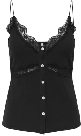 ONLY Damen Onllukka Rib Mix Lace Singlet Cs JRS Onllukka Rib Mix Lace Singlet Cs JRS (1er Pack)