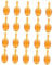 Beaupretty 20pcs Honeycomb Lip Gloss Tube Refillable Mini Lip Gloss Containers for DIY Balm Leakproof Bee Shape