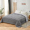 NOVOTEXTIL Edredón Relleno Nórdico Cama 150 (240x220) para Verano y Entretiempo, Edredón Bicolor de Fibra 180 gr/m² - Nórdico Suave, Ligero, Reversible y Transpirable (Gris/Gris)