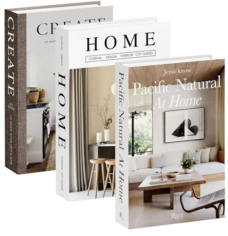 RNPKZ Decorative Faux Books Set, 3Pcs Foldable Faux Books for Decoration, Stacked Faux Book, Modern Fashion Decorative Book Set, Fake Hollow Books Decor for Home Office Bar Coffee Table Bookshelf