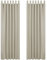 Deconovo Blickdichte Gardinen mit Schlaufen Verdunkelungsgardinen Dicke Thermogardine Kälteschutz warm Hitzeschutz, 260x140 cm(HöhexBreite) cm, Hellbeige, 2er Set