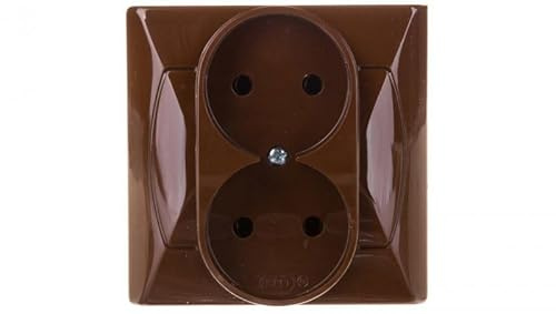 AKCENT Doppelsteckdose b/u braun GP-2A/24 ospel 5907577413828