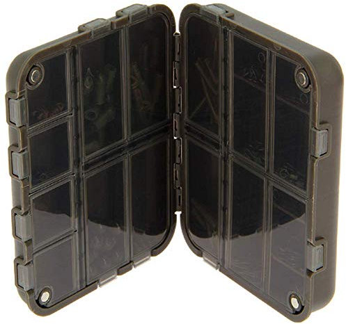 G8DS® XPR End Tackle Bit Box magnetischer Verschluss + Long Shank Haken Größe 8+10 Angeln Fischen Kleinteile Zubehör