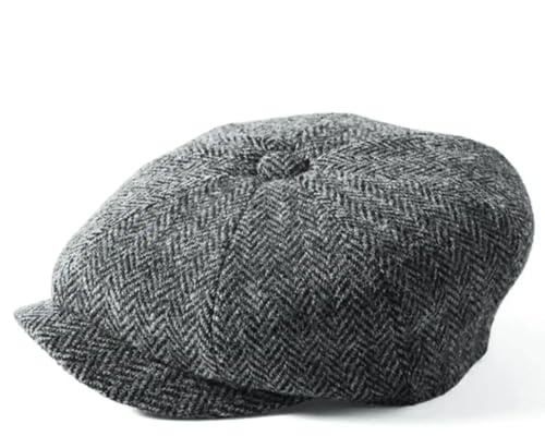 Failsworth Carloway Bakerboy in Harris Tweed Wool (62cm, 4615 Grey)