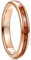 NUNCAD Mode Ringe Herren/Damen Roségold Wolfram Ring Mit Hawaiian Koa Wood Inlay für Freunde/Hochzeit/Jahrestag Ring Größe 61 (19.4)