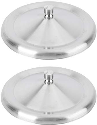 2pièces Couvercles De Tasse Acier Inoxydable Couvercles Hermétiques Silicone Pour Mug Protection La Poussière Et Maintien Chaleur