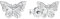 Amor Ohrstecker 925 Sterling Silber, 375 Gold Damen Ohrschmuck, Gold, Silber, mit Zirkonia, Kommt in Schmuck Geschenk Box