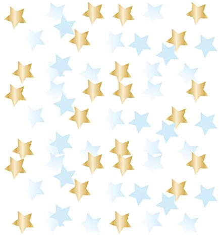 1st Birthday Blue Confetti