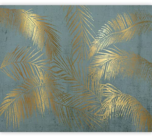 murando - Fototapete Selbstklebend tropische Blätter 343x256 cm - Foto Tapete Tapetenfolie Möbelfolie Wandverkleidung Wandtapete Motivtapeten Wohnzimmer 3d Modern - Palmenblätter b-A-0910-a-c